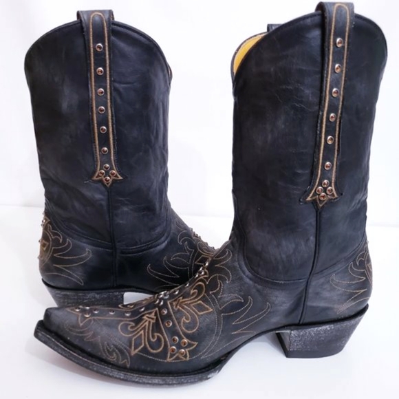 OLD GRINGO MILAGROS CROSS BOOTS WITH CRYSTALS - Picture 5 of 9